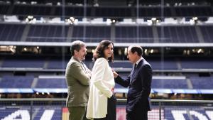 La presidenta Isabel Díaz Ayuso en el foro de inversiones deportivas de Oriente Medio Middle East Sports Investment Forum 