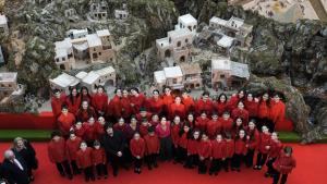 La presidenta Isabel Díaz Ayuso durante la inauguración del ciclo de Villancicos en Sol