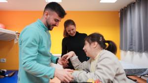 La consejera Ana Dávila durante su visita al centro 