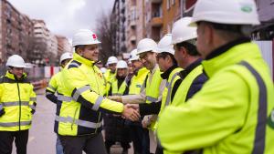 El consejero Jorge Rodrigo durante la visita a las obras 