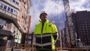 El consejero Jorge Rodrigo durante la visita a las obras 