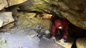 Simulacro de rescate en cueva