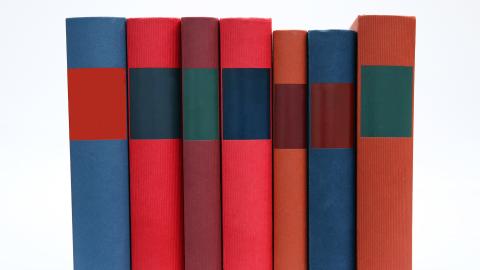 Libros en vertical