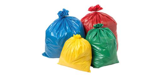 Bolsas de basura de distintos colores