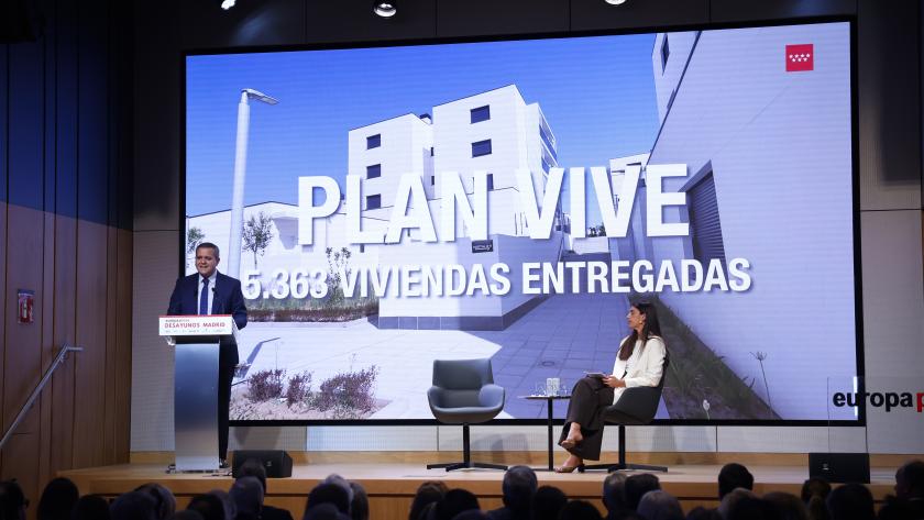Rodrigo protagoniza el desayuno informativo de Europa Press El consejero Jorge Rodrigo durante el desayuno informativo