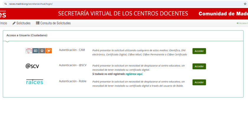 Acceso SV