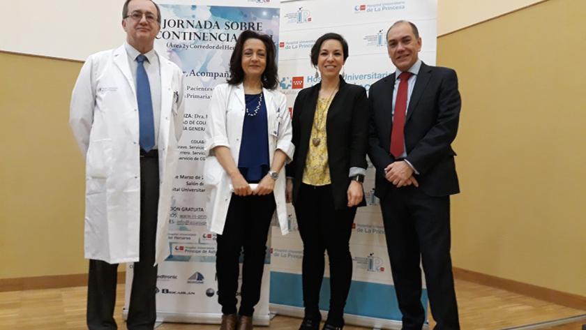 Organizadores de las jornadas de incontinencia anal en el Hospital de La Princesa