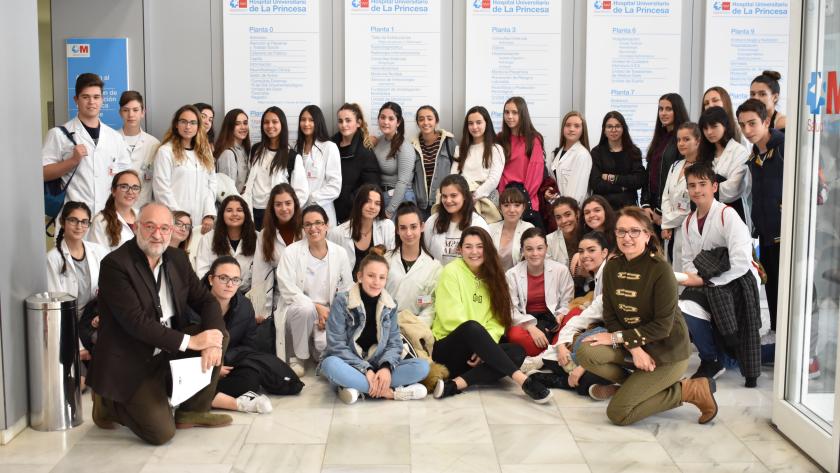 Programa de 4º de la ESO+Empresa en el Hospital de La Princesa