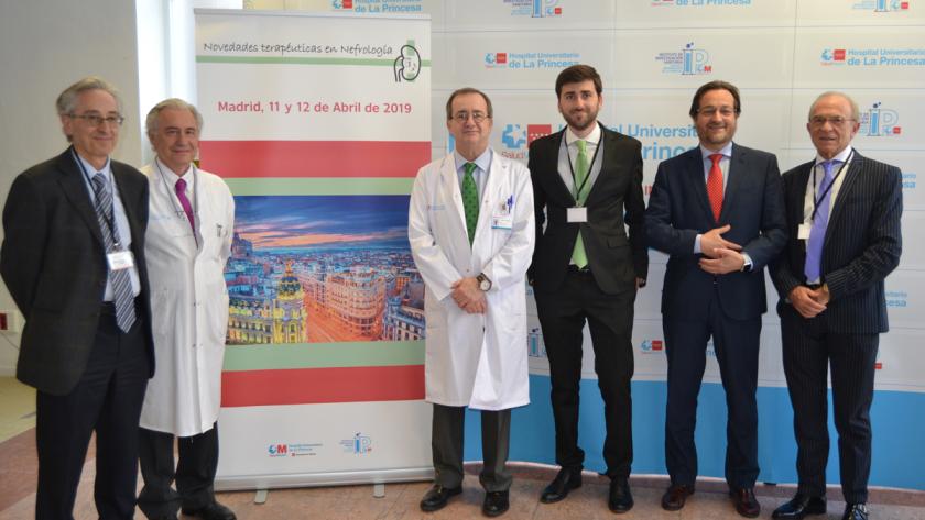 Organizadores de la jornada de enfermedades renales en el Hospital de La Princesa