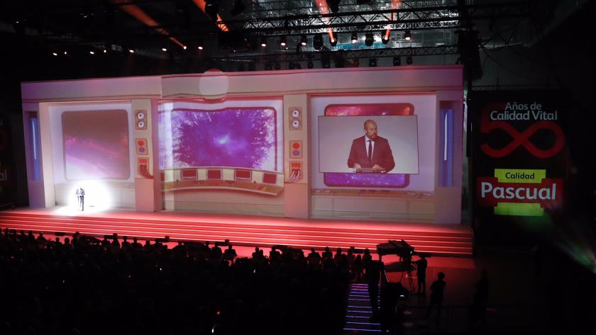 El presidente en funciones de la Comunidad de Madrid, Pedro Rollán, en la celebración del 50 aniversario del nacimiento de Calidad Pascual