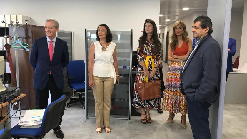 Ibarrola ha visitado en el nuevo espacio destinado a la Fiscalía