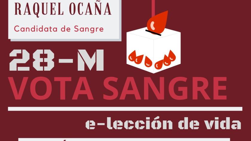 Cartel anunciador de la formación Blood Life de la Donación de Sangre XVI Maratón de Donación de Sangre del Hospital Severo Ochoa