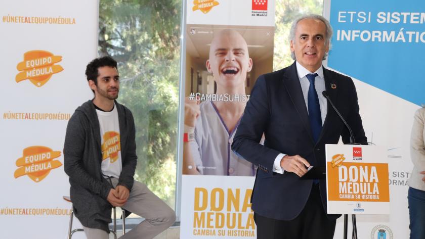 Enrique Ruiz Escudero en el acto celebrado en la Universidad Politécnica de Madrid (UPM)