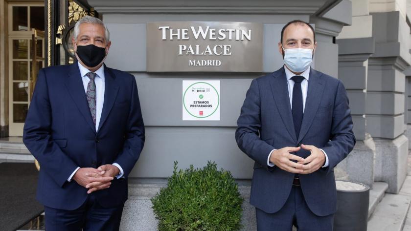 Reconocemos con el distintivo Garantía Madrid al hotel Palace por sus buenas prácticas frente al COVID-19