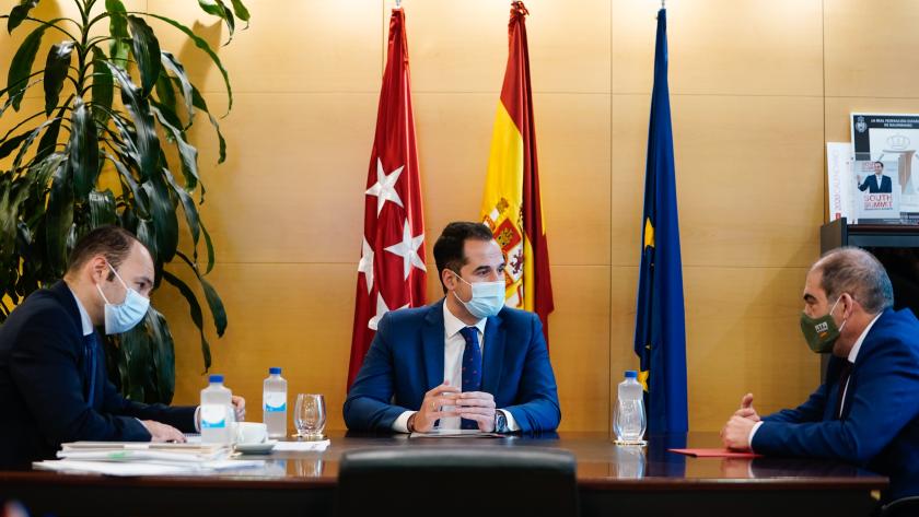 Ignacio Aguado durante el acto