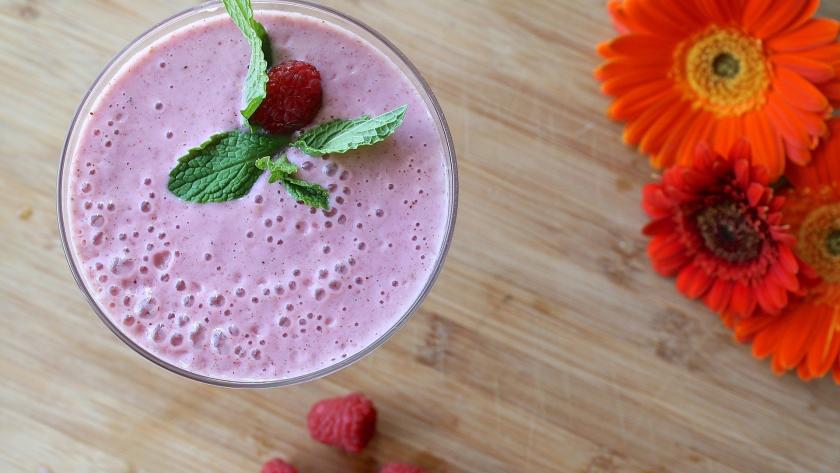 batido de frambuesa