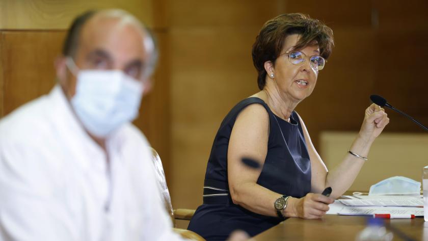 Primer plano de la directora general de Salud Pública