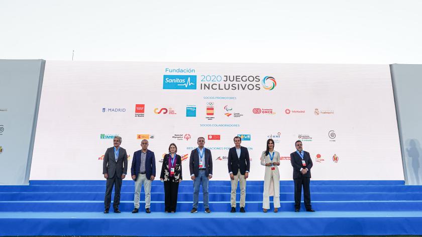 Marta Rivera durante la clausura de la primera edición los Juegos Inclusivos