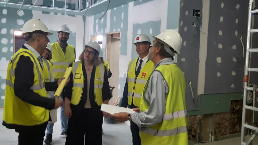 José Antonio Sánchez durante una obra realizada en Móstoles