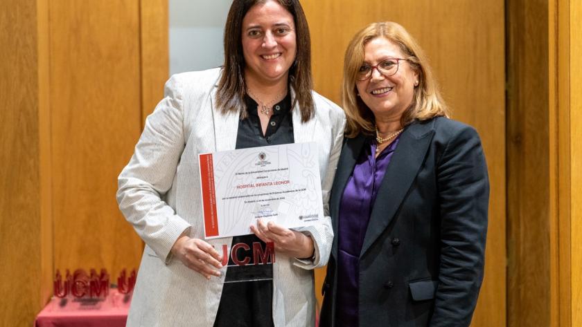El Hospital Universitario Infanta Leonor, reconocido como entidad colaboradora destacada en prácticas académicas HUIL Entidad colaboradora en prácticas académicas UCM