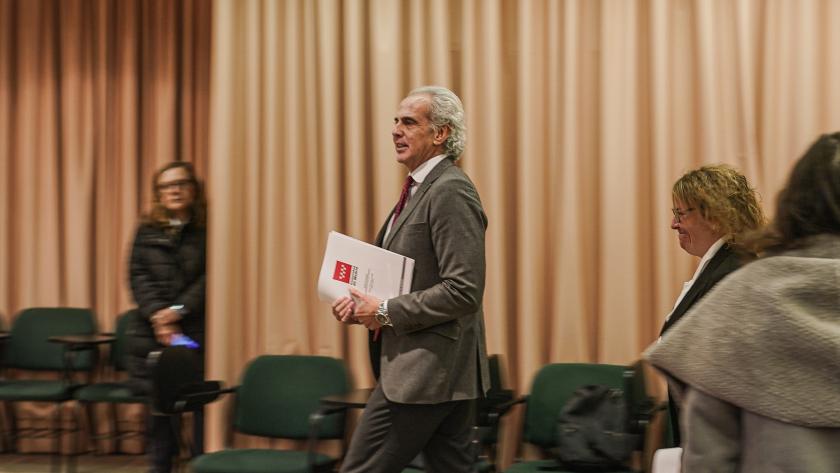 El consejero durante la presentación del nuevo sistema