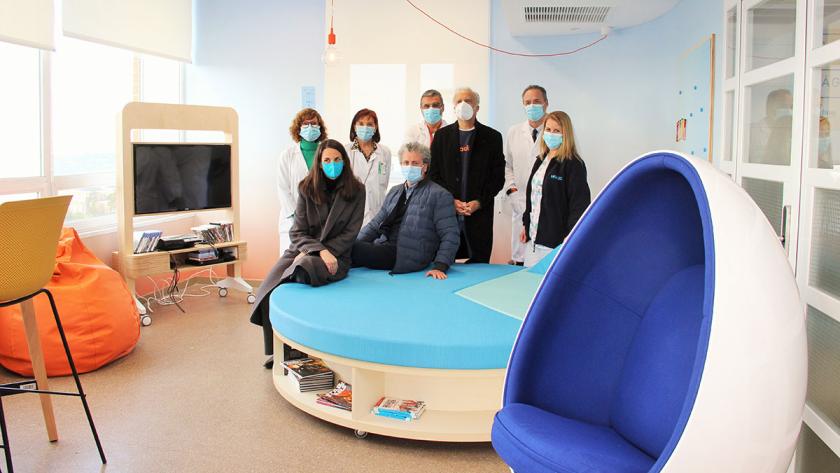 El "Cubo Mágico" del Clínico es una sala multifuncional para el esparcimiento de los más pequeños
