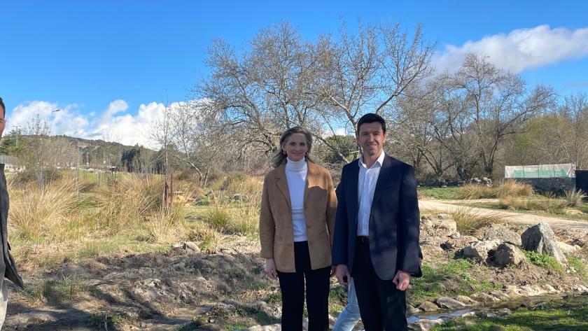 La consejera Paloma Martín en su visita a la zona 