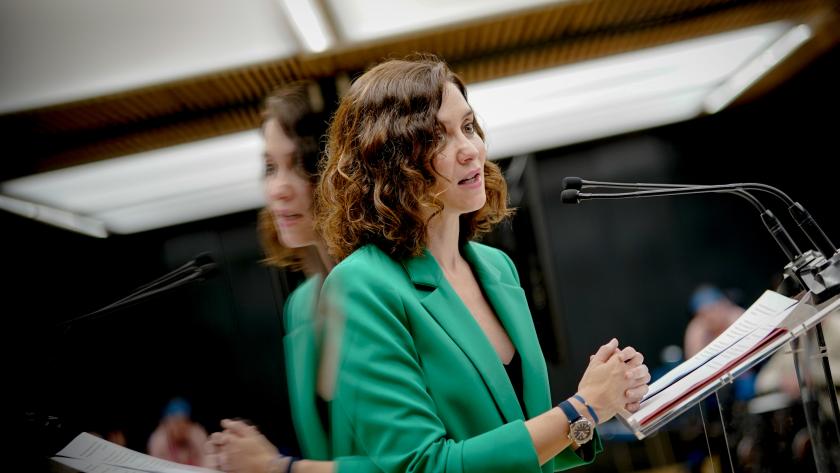 La presidenta durante la intervención