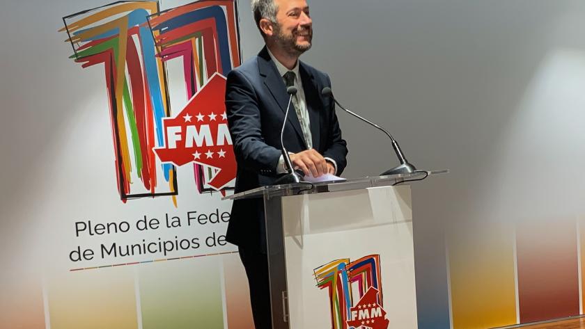 El consejero Miguel Ángel García Martín ha clausurado el XI Pleno de la Federación Madrileña de Municipios