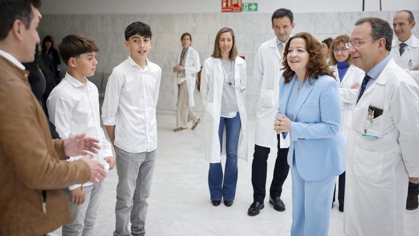 La consejera Fátima Matute en el Hospital Puerta de Hierro