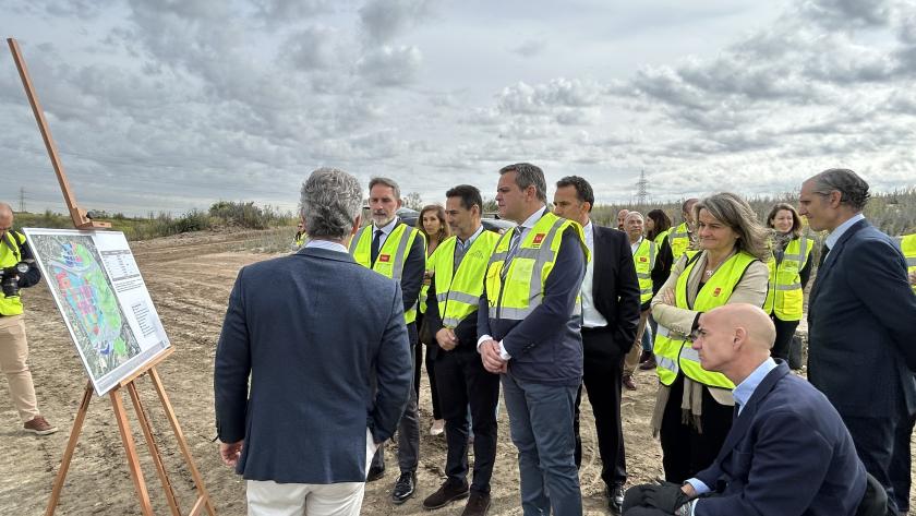 El consejero Jorge Rodrigo en Los Cerros
