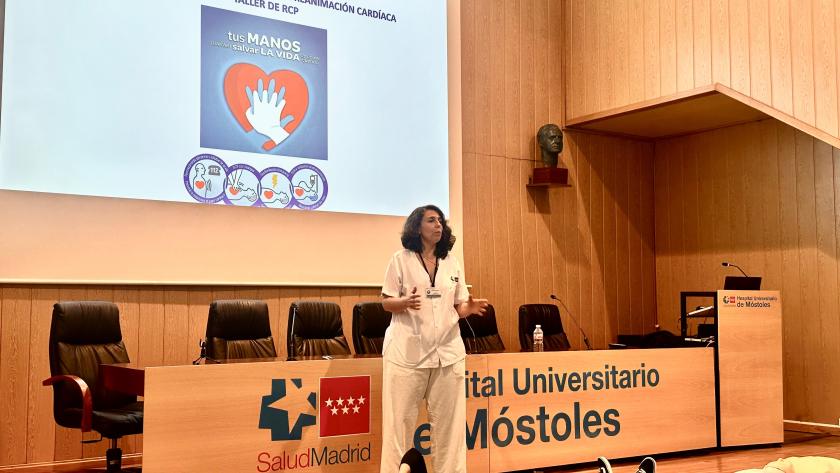Taller de RCP en el Hospital para personal no sanitario