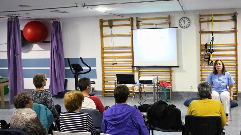 Hospital Severo Ochoa | Jornada para promover el ejercicio físico en pacientes con mieloma múltiple Pacientes con mieloma en Rehabilitación del Hospital Universitario Severo Ochoa