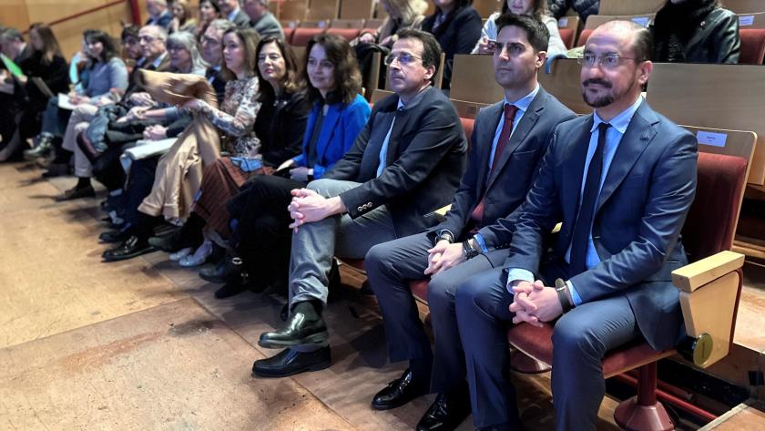 El consejero Emilio Viciana durante la inauguración del Congreso Científico de Excelencia en Bachillerato de la Comunidad de Madrid