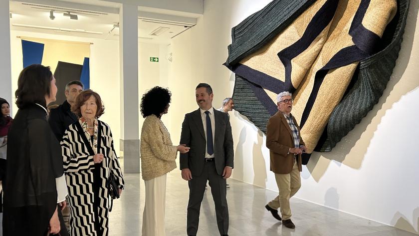 La Comunidad de Madrid recorre la trayectoria de la artista textil Sonia Navarro con la exposición Fronteras y territorios El consejero De Paco Serrano