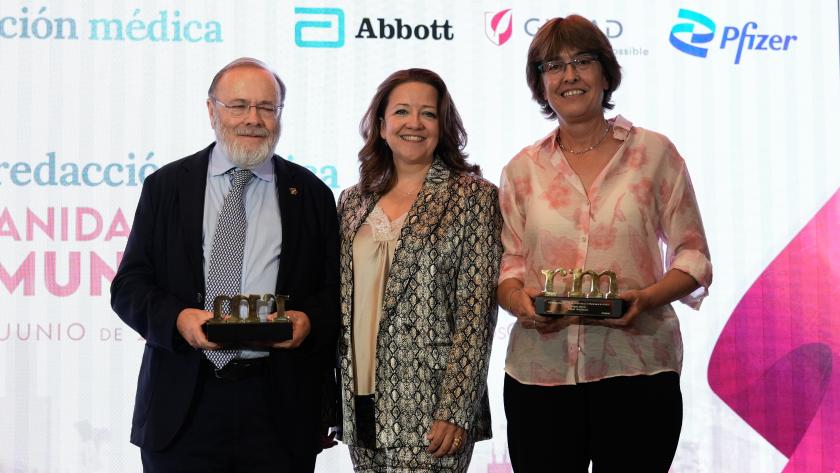 Fátima Matute en los premios Redacción Médica a la sanidad madrileña