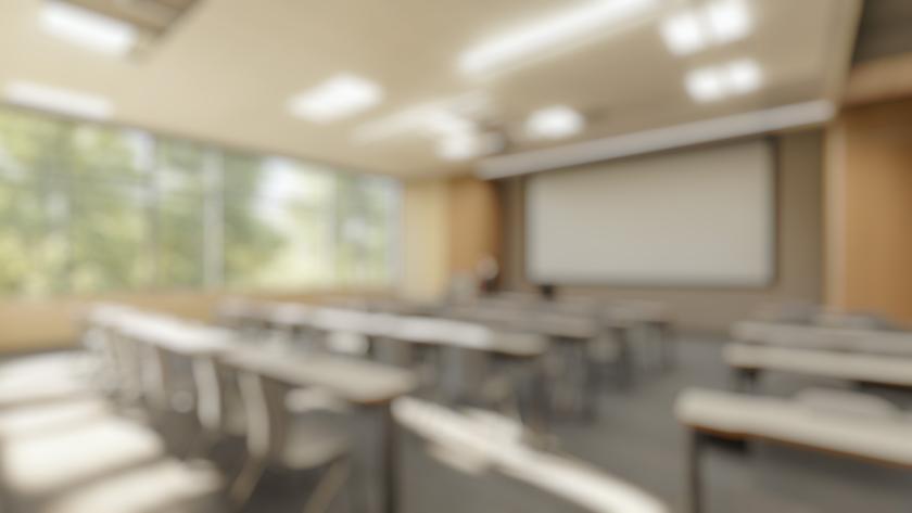 Vista de un aula