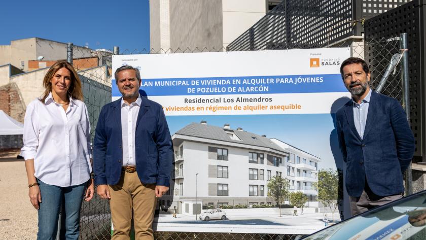 El consejero Jorge Rodrigo en la presentación del Plan Municipal de Vivienda Joven en Alquiler de Pozuelo de Alarcón