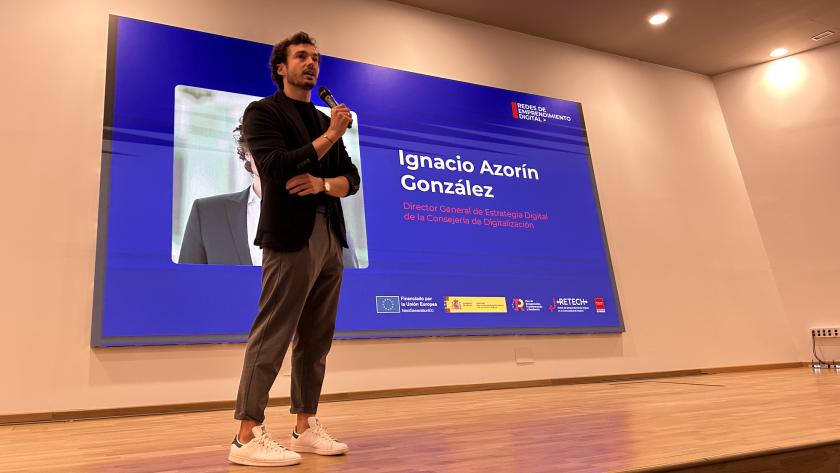 El director general Ignacio Azorín durante el Nodo Greentech-Hub232
