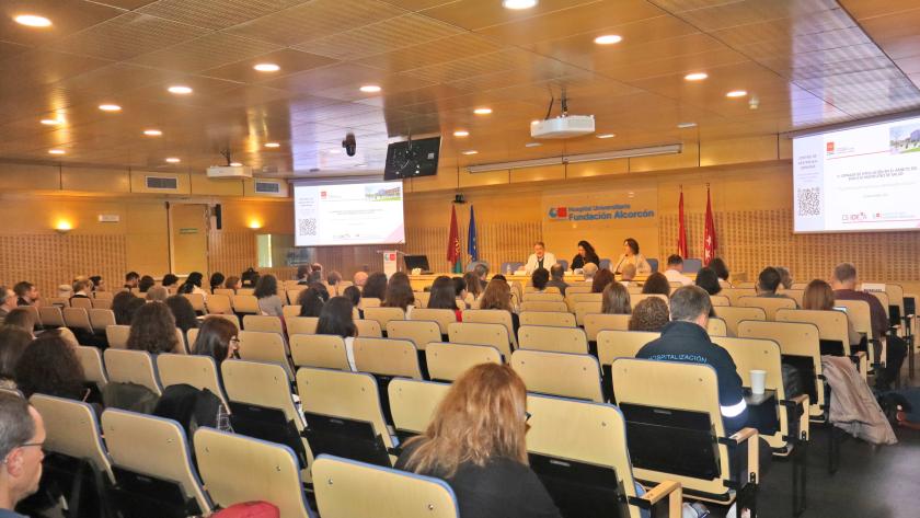Salón de actos del HUFA durante la jornada
