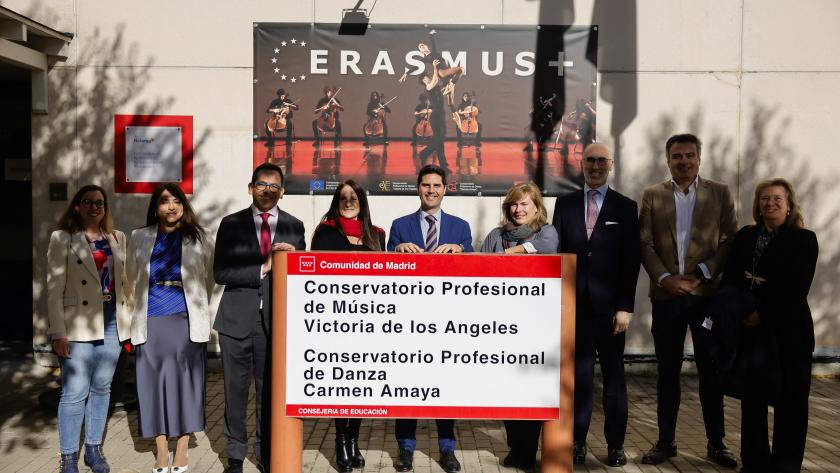 El consejero Emilio Viciana en el Conservatorio
