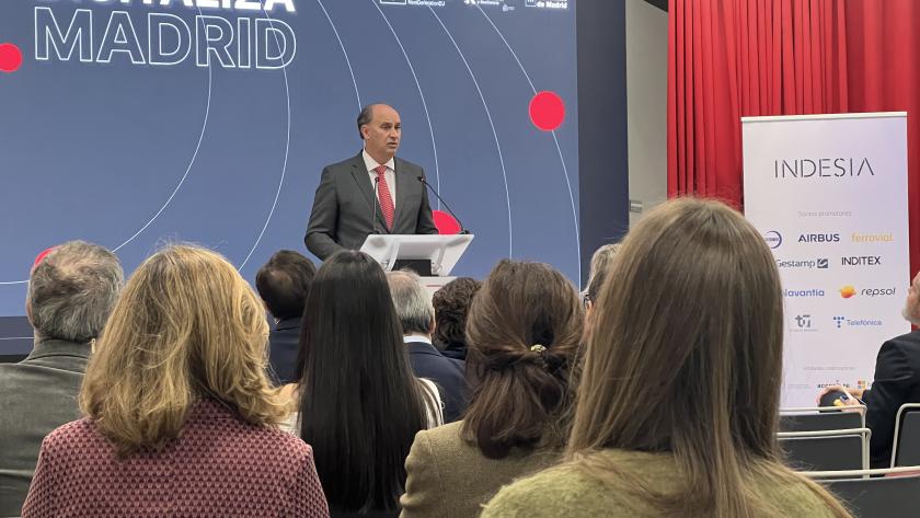 El consejero Miguel López Valverde durante el evento