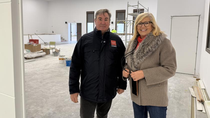 El viceconsejero José Antonio Sánchez durante su visita a obras PIR