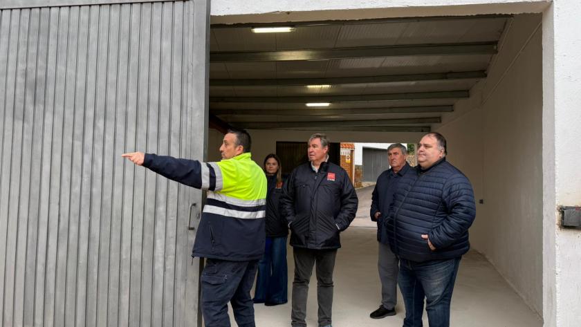 El viceconsejero José Antonio Sánchez durante su visita a obras PIR