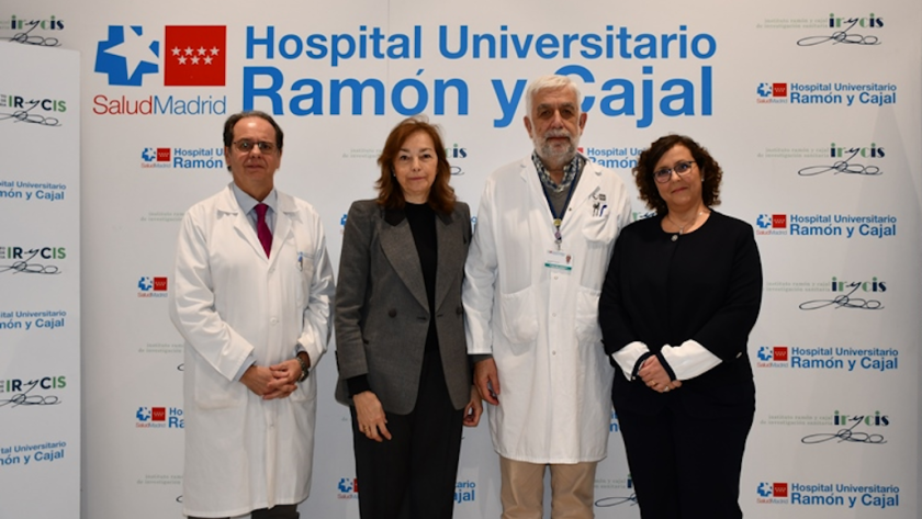 Imagen de fotocall del evento en el Hospital Universitario Ramón y Cajal