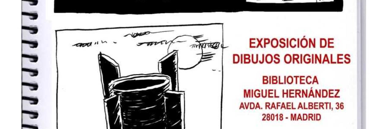 Cartel con dibujos representativos de la exposición La libreta de Clai