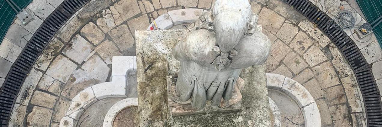 Restauración fuente ciempozuelos proceso