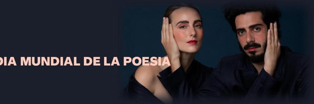 cara hombre y mujer con manos entrelazadas, palabras