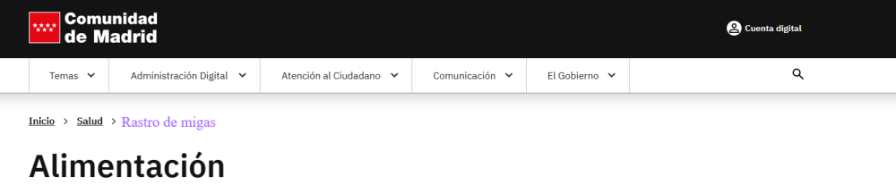 Localización del rastro de migas
