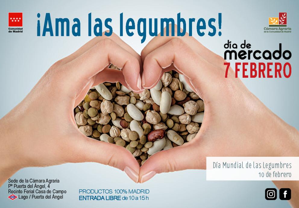 Cartel del día de mercado de febrero de 2026